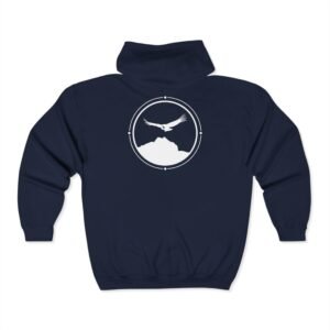 Wings Over Mandango Vilcabamba White Soul Crest Unisex Full Zip Hoodie