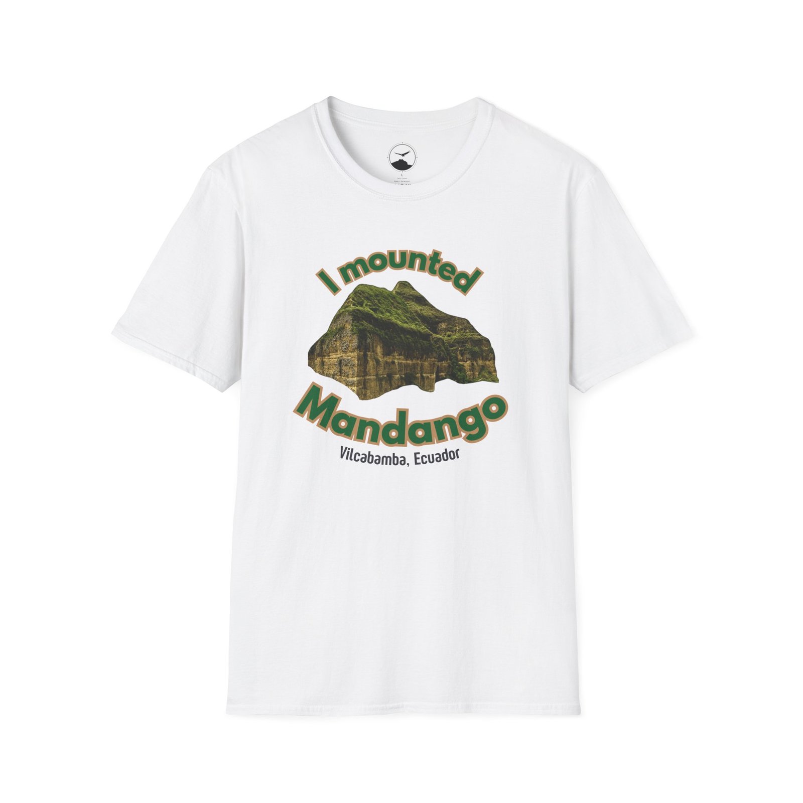 Mounted Mandango Vilcabamba Natural Vibe Unisex T-Shirt - Image 2