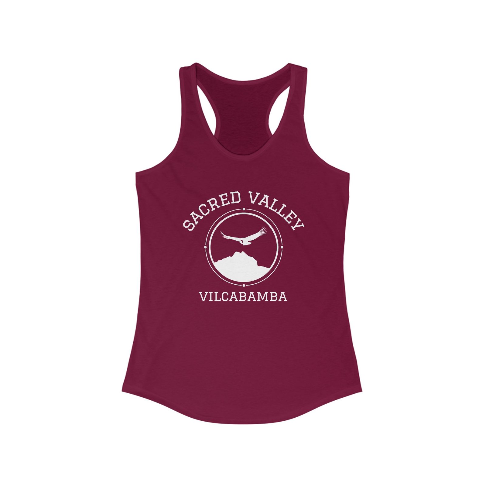 The Sacred Valley Vilcabamba White Soul Crest Women's Racerback Tank - Image 13