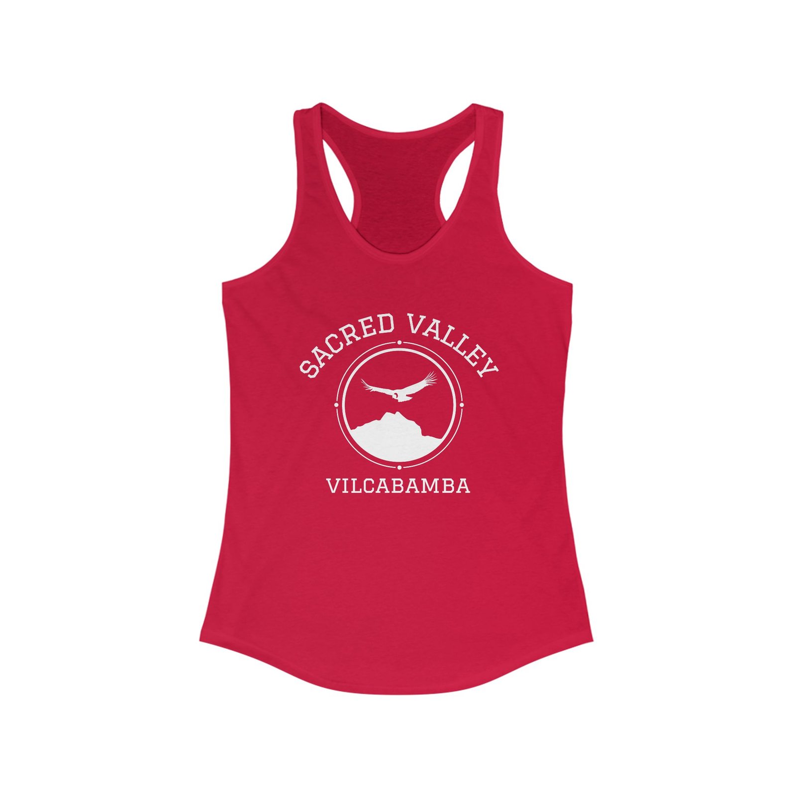 The Sacred Valley Vilcabamba White Soul Crest Women's Racerback Tank - Image 14