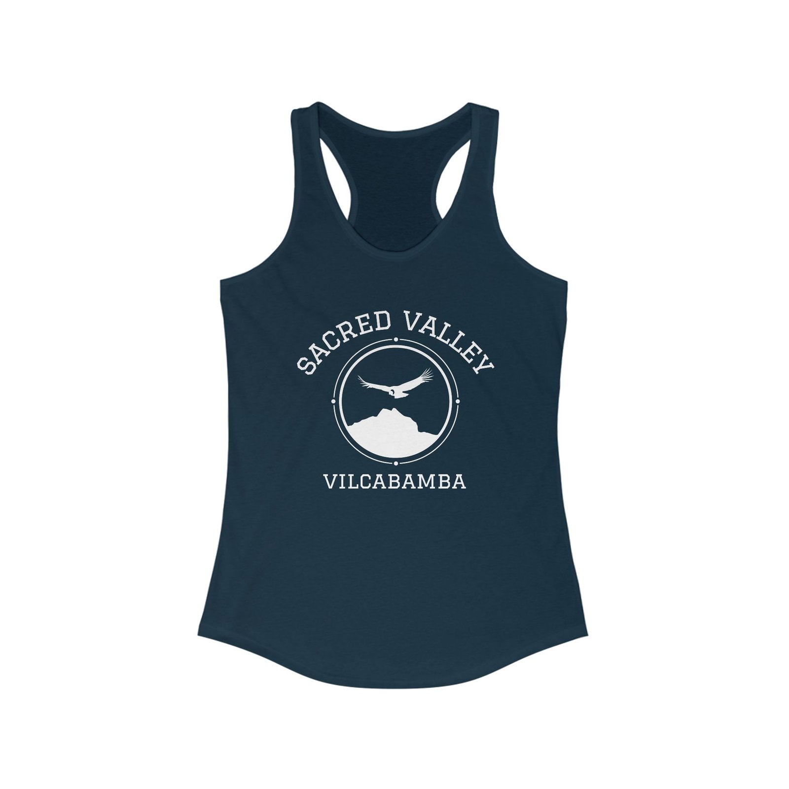 The Sacred Valley Vilcabamba White Soul Crest Women's Racerback Tank - Image 17