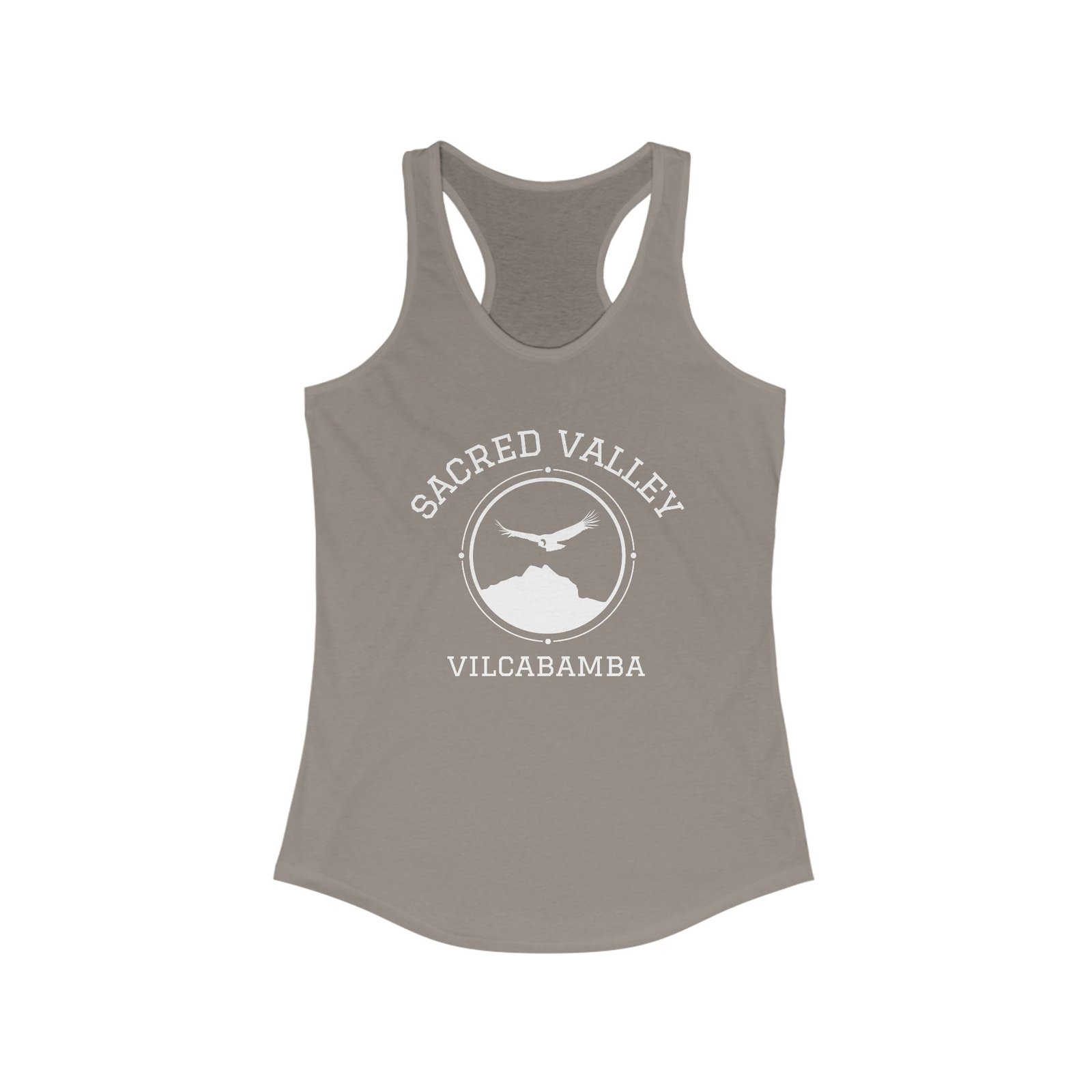 The Sacred Valley Vilcabamba White Soul Crest Women's Racerback Tank - Image 4