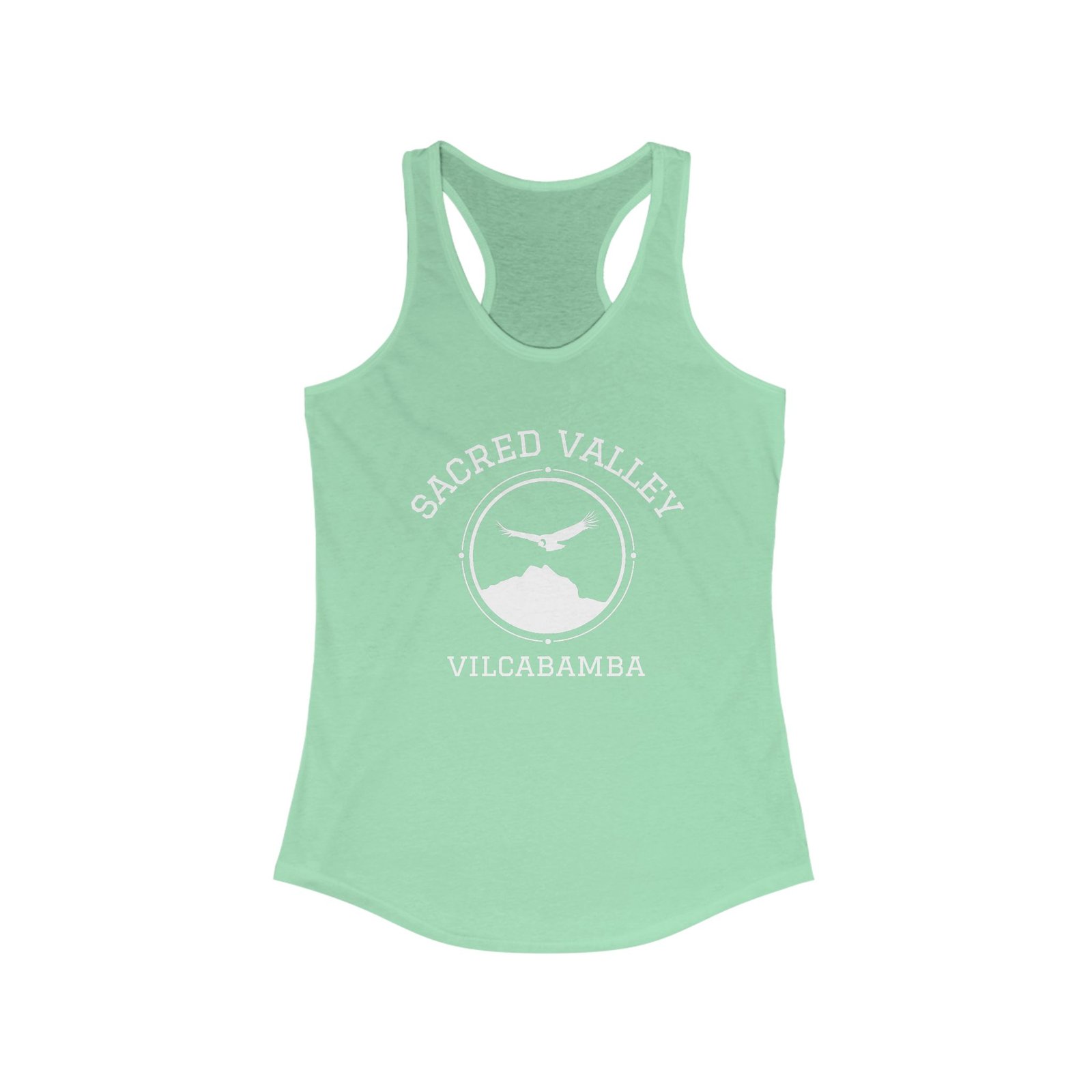The Sacred Valley Vilcabamba White Soul Crest Women's Racerback Tank - Image 5
