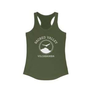 The Sacred Valley Vilcabamba White Soul Crest Women's Racerback Tank