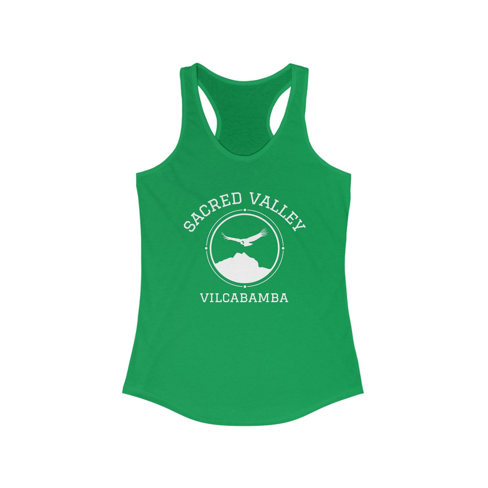 The Sacred Valley Vilcabamba White Soul Crest Women's Racerback Tank - Image 6