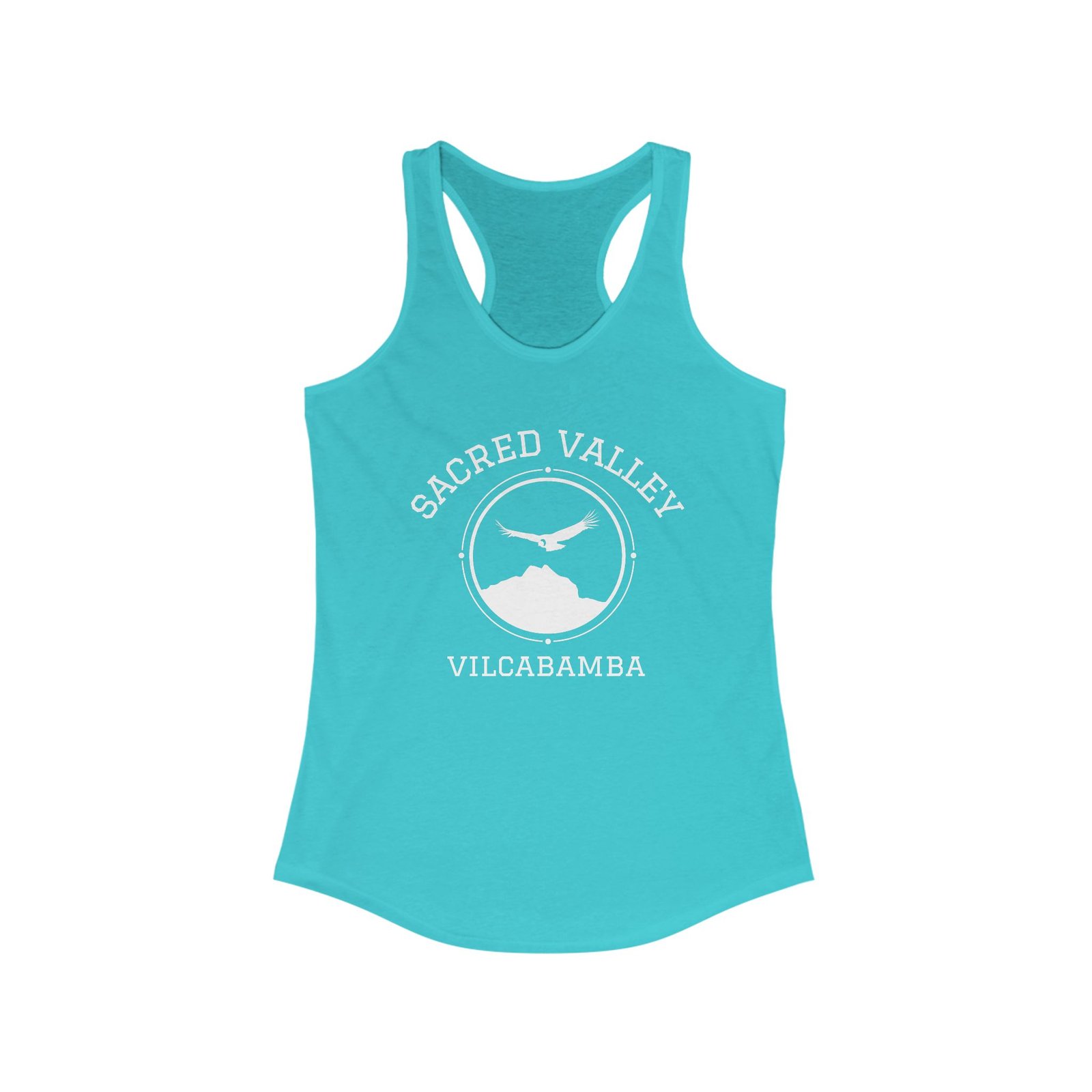 The Sacred Valley Vilcabamba White Soul Crest Women's Racerback Tank - Image 7