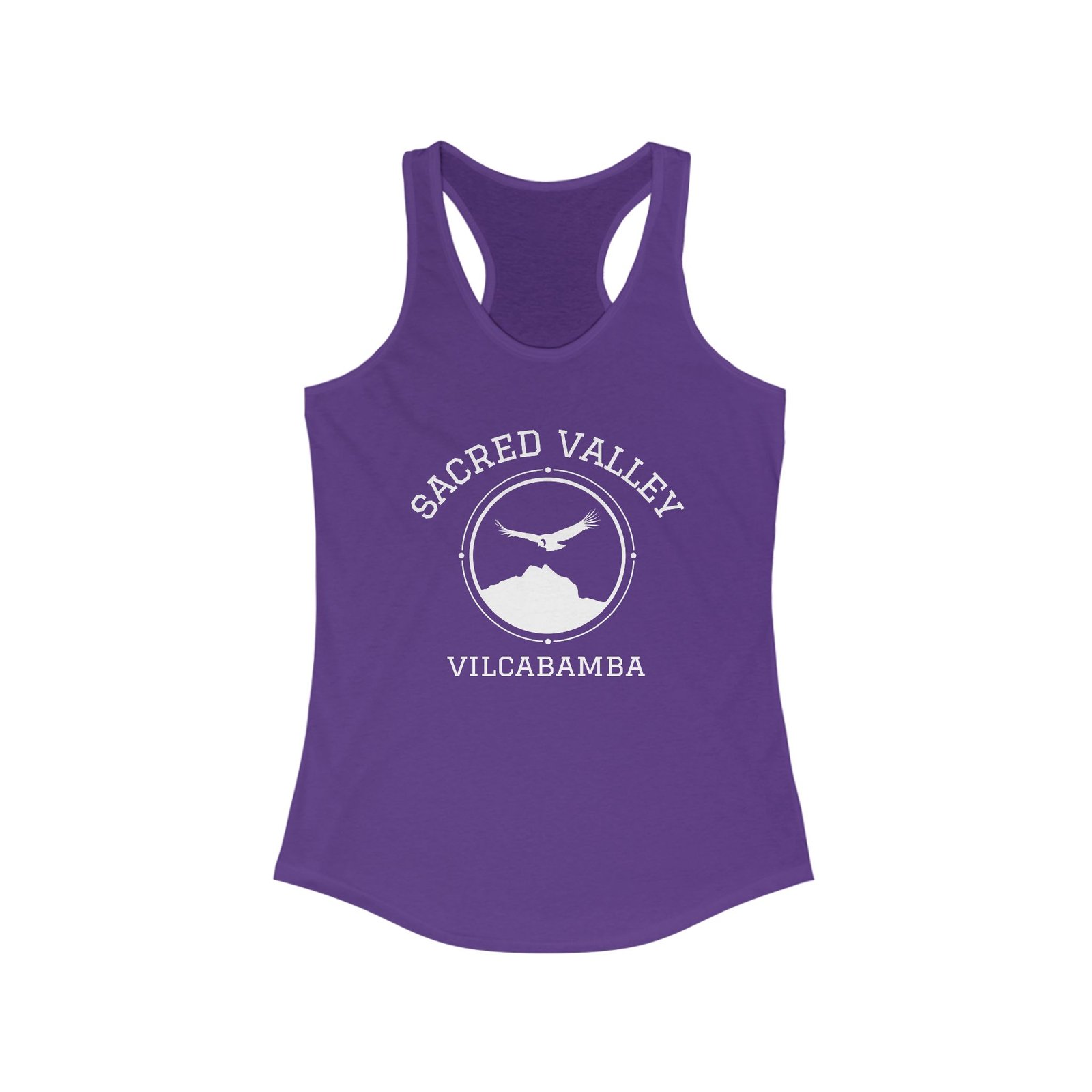 The Sacred Valley Vilcabamba White Soul Crest Women's Racerback Tank - Image 11