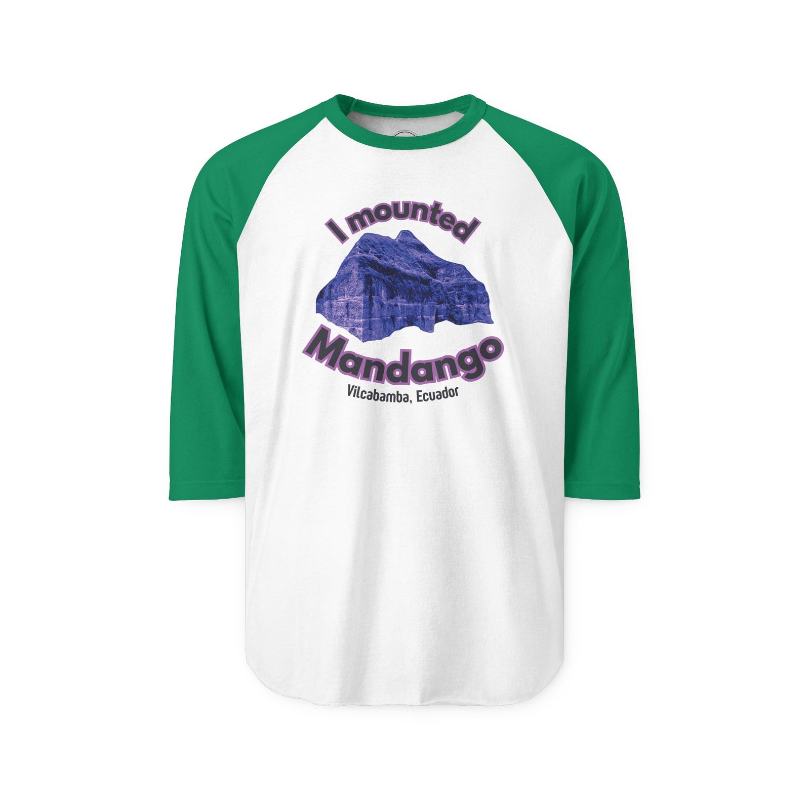 Mounted Mandango Vilcabamba Cosmic Vibe Three-Quarter Sleeve Raglan T-Shirt - Image 3