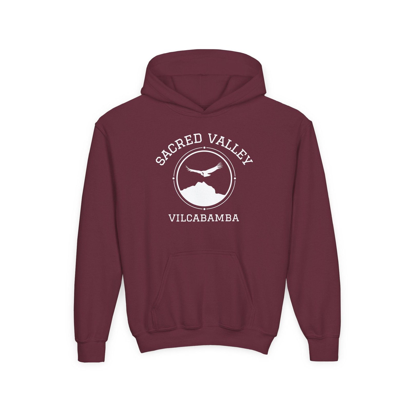 The Sacred Valley Vilcabamba White Soul Crest Youth Hoodie - Image 5