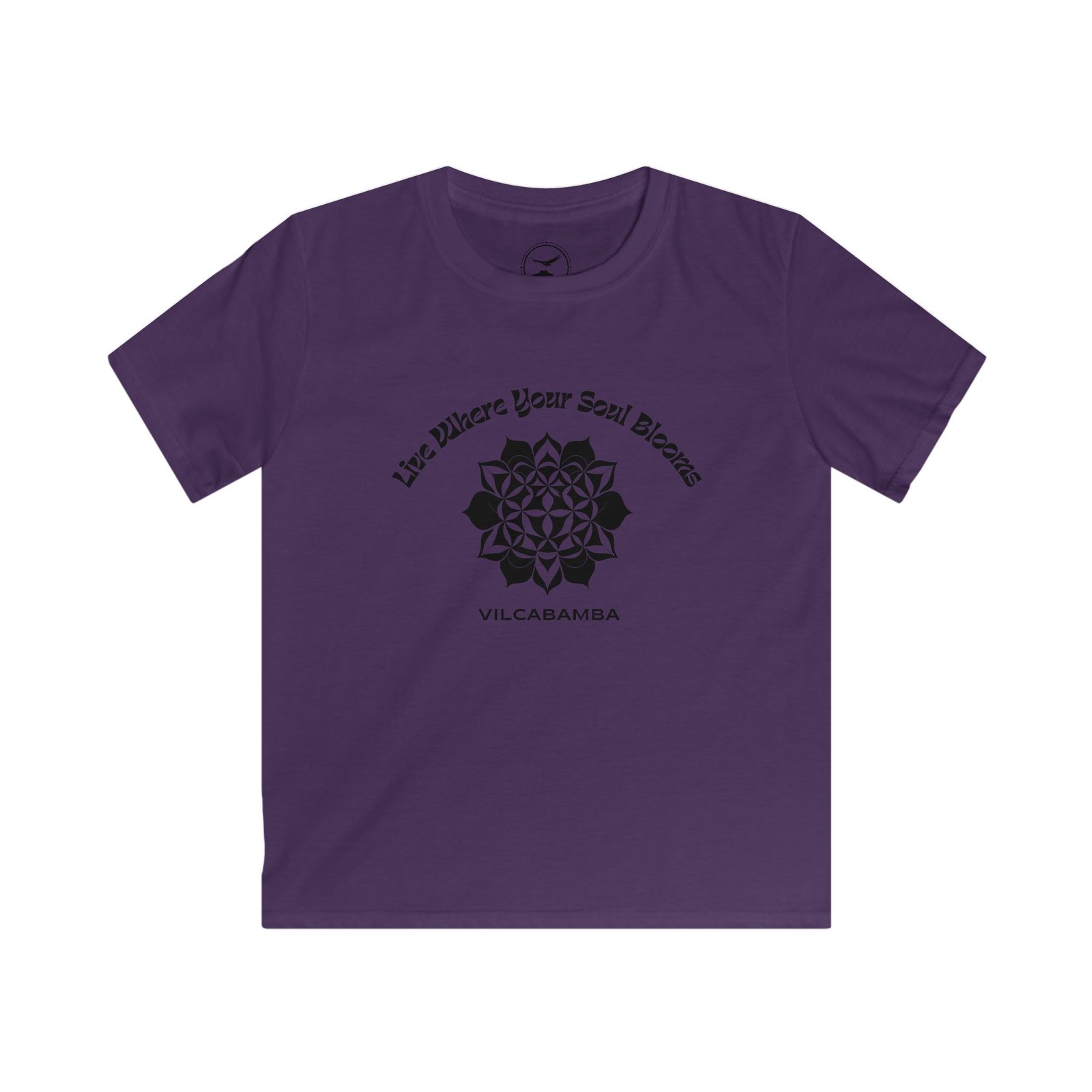 Soul Blooms Flower of Life Vilcabamba Youth T-Shirt - Image 7