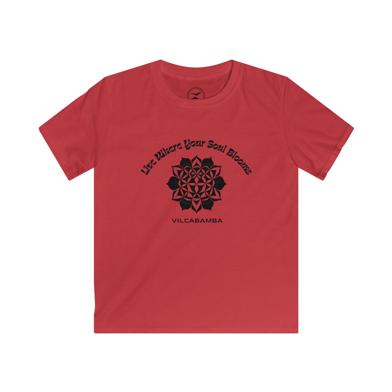 Soul Blooms Flower of Life Vilcabamba Youth T-Shirt - Image 8