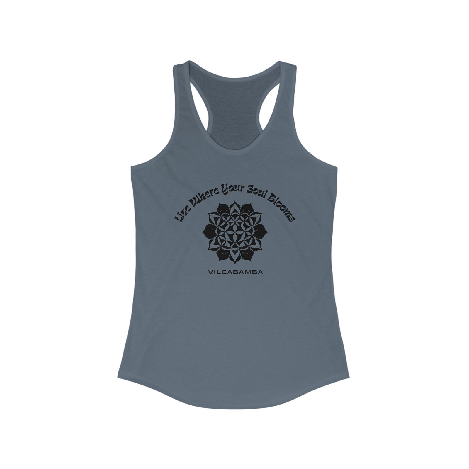 Soul Blooms Flower of Life Vilcabamba Women's Racerback Tank