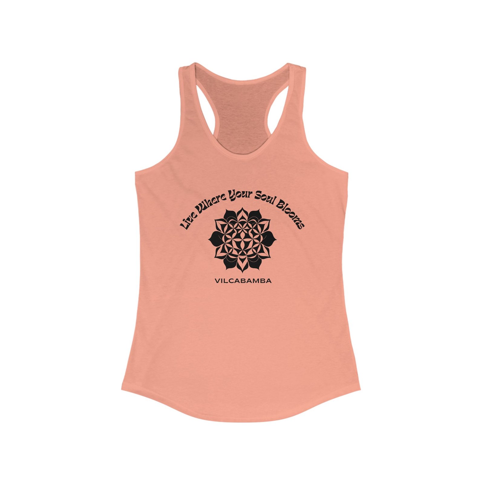 Soul Blooms Flower of Life Vilcabamba Women's Racerback Tank - Image 4