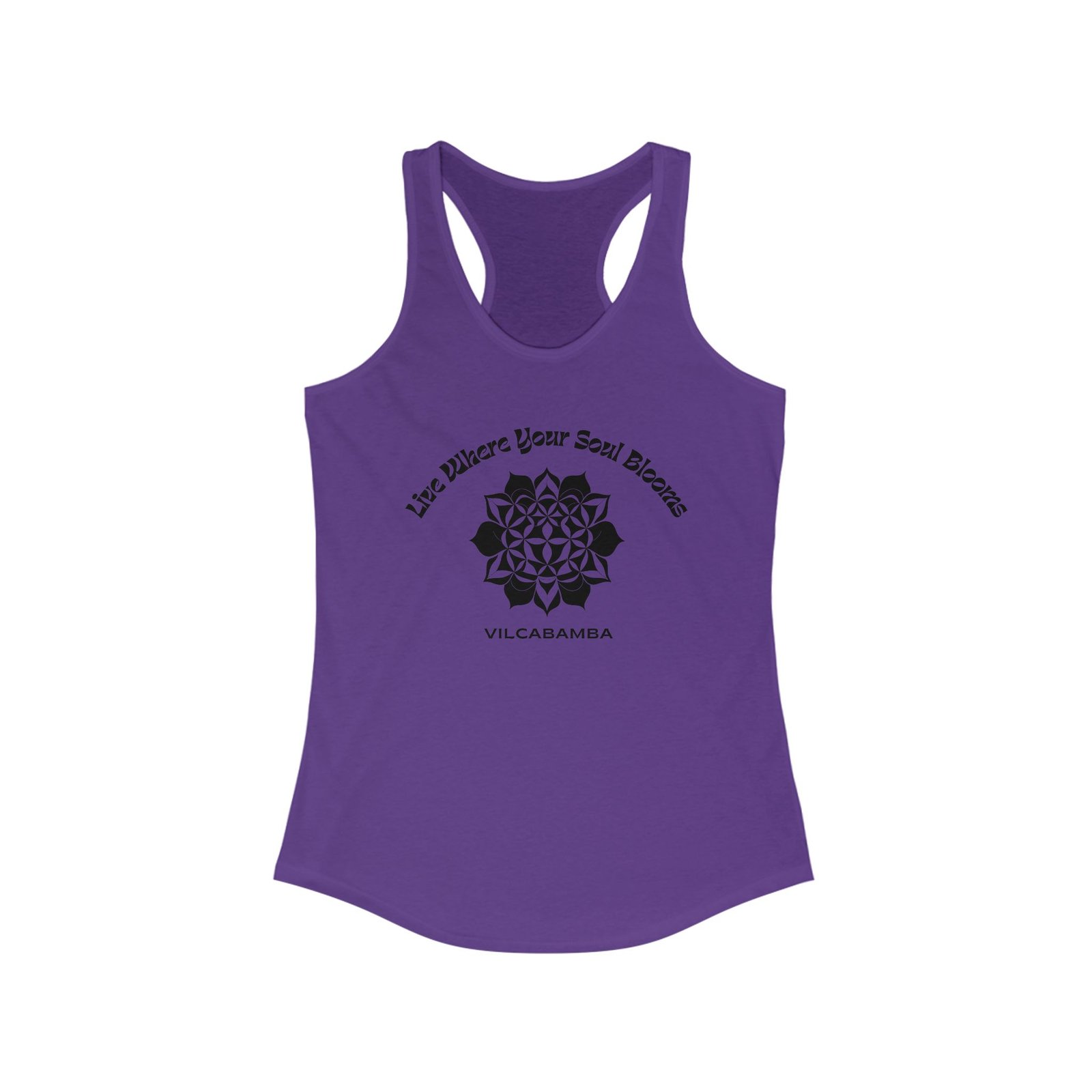 Soul Blooms Flower of Life Vilcabamba Women's Racerback Tank - Image 12