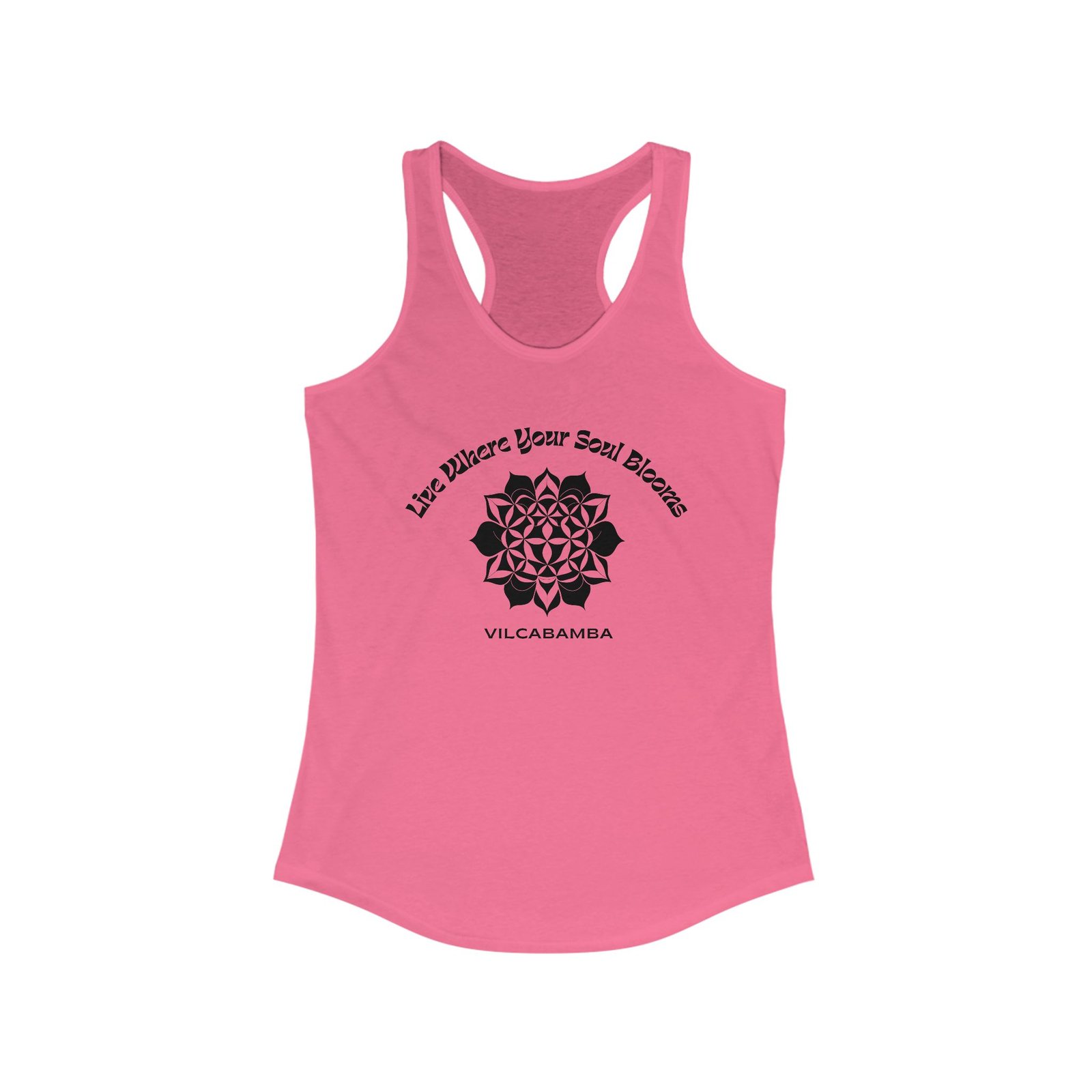 Soul Blooms Flower of Life Vilcabamba Women's Racerback Tank - Image 13