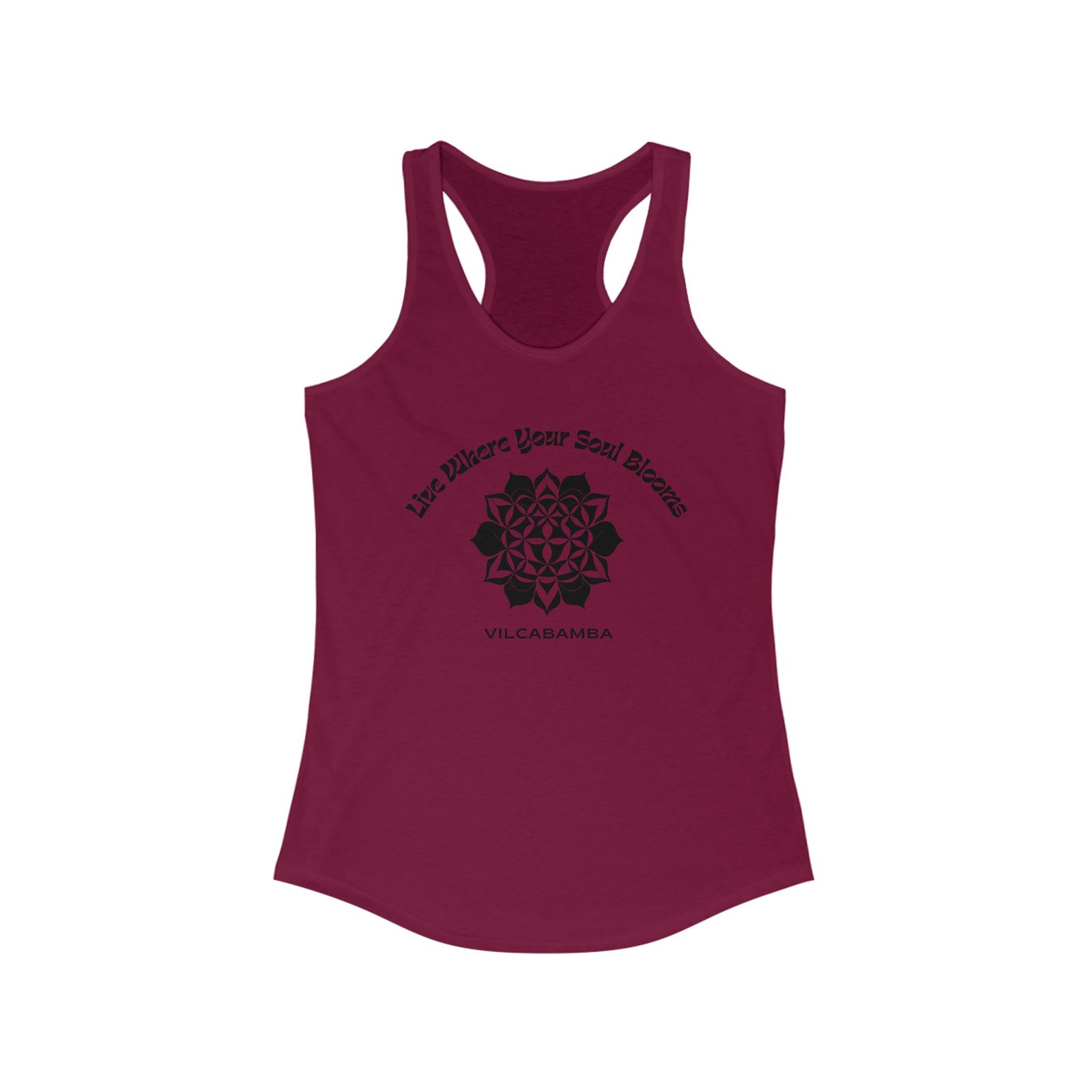 Soul Blooms Flower of Life Vilcabamba Women's Racerback Tank - Image 14