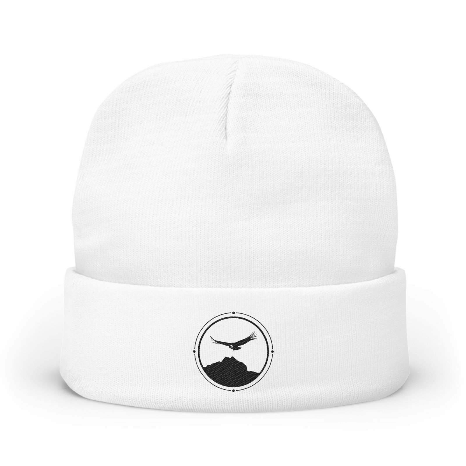 Wings Over Mandango Vilcabamba Black Soul Crest Embroidered Beanie - Image 2