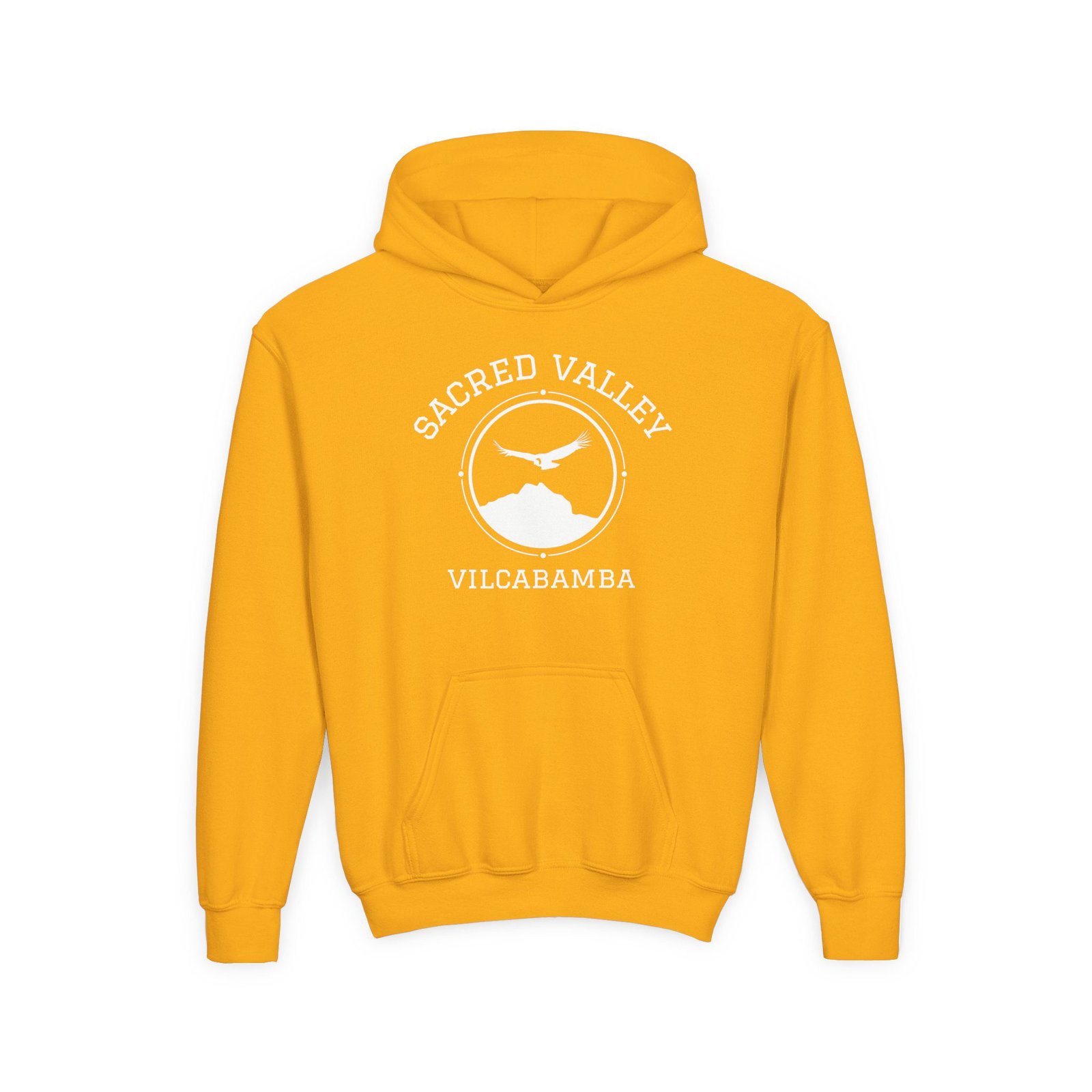 The Sacred Valley Vilcabamba White Soul Crest Youth Hoodie - Image 3