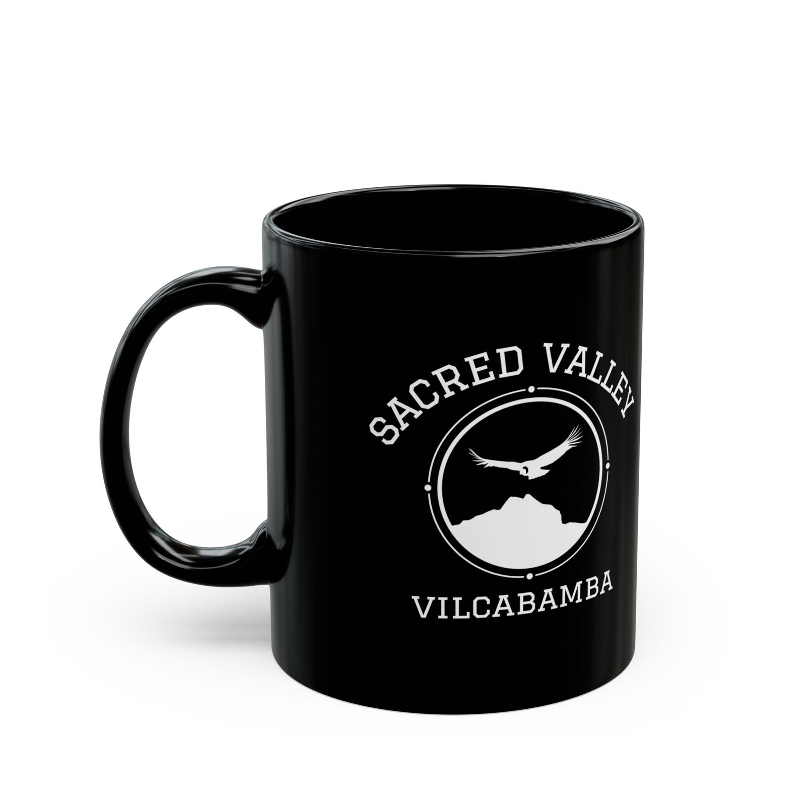 The Sacred Valley Vilcabamba White Soul Crest Ceramic Mug