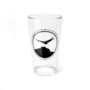 Wings Over Mandango Vilcabamba Black Soul Crest 16oz Glass