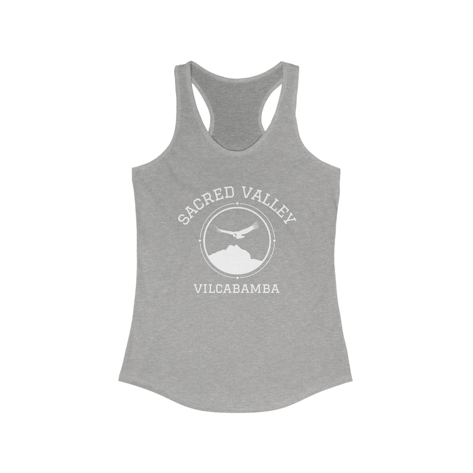 The Sacred Valley Vilcabamba White Soul Crest Women's Racerback Tank - Image 3