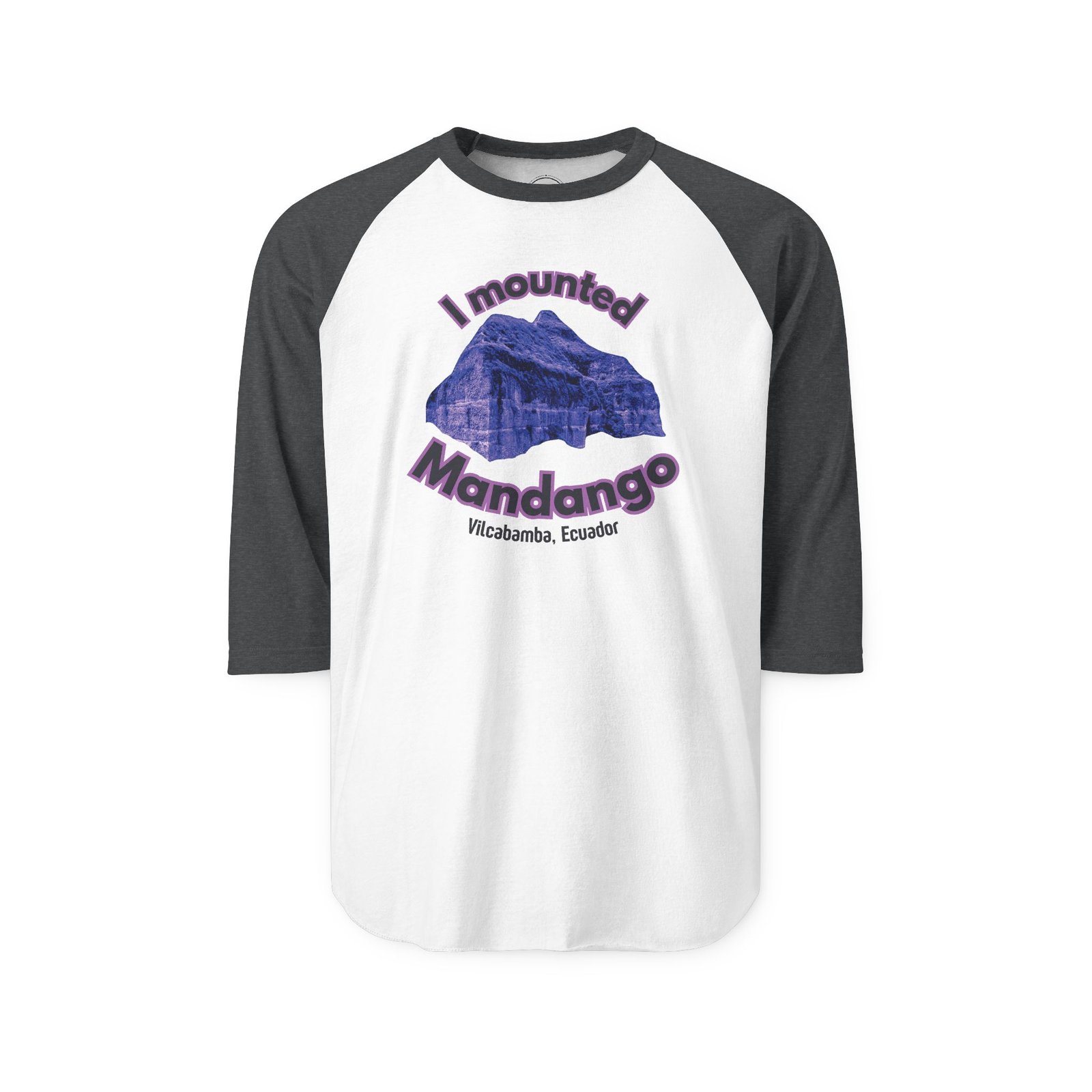 Mounted Mandango Vilcabamba Cosmic Vibe Three-Quarter Sleeve Raglan T-Shirt - Image 4