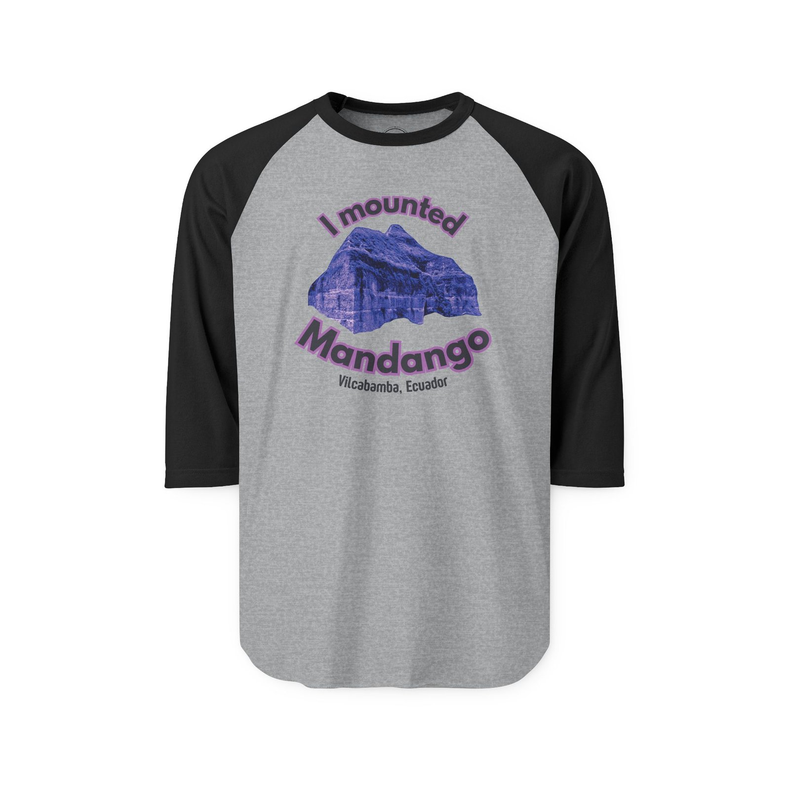 Mounted Mandango Vilcabamba Cosmic Vibe Three-Quarter Sleeve Raglan T-Shirt - Image 5