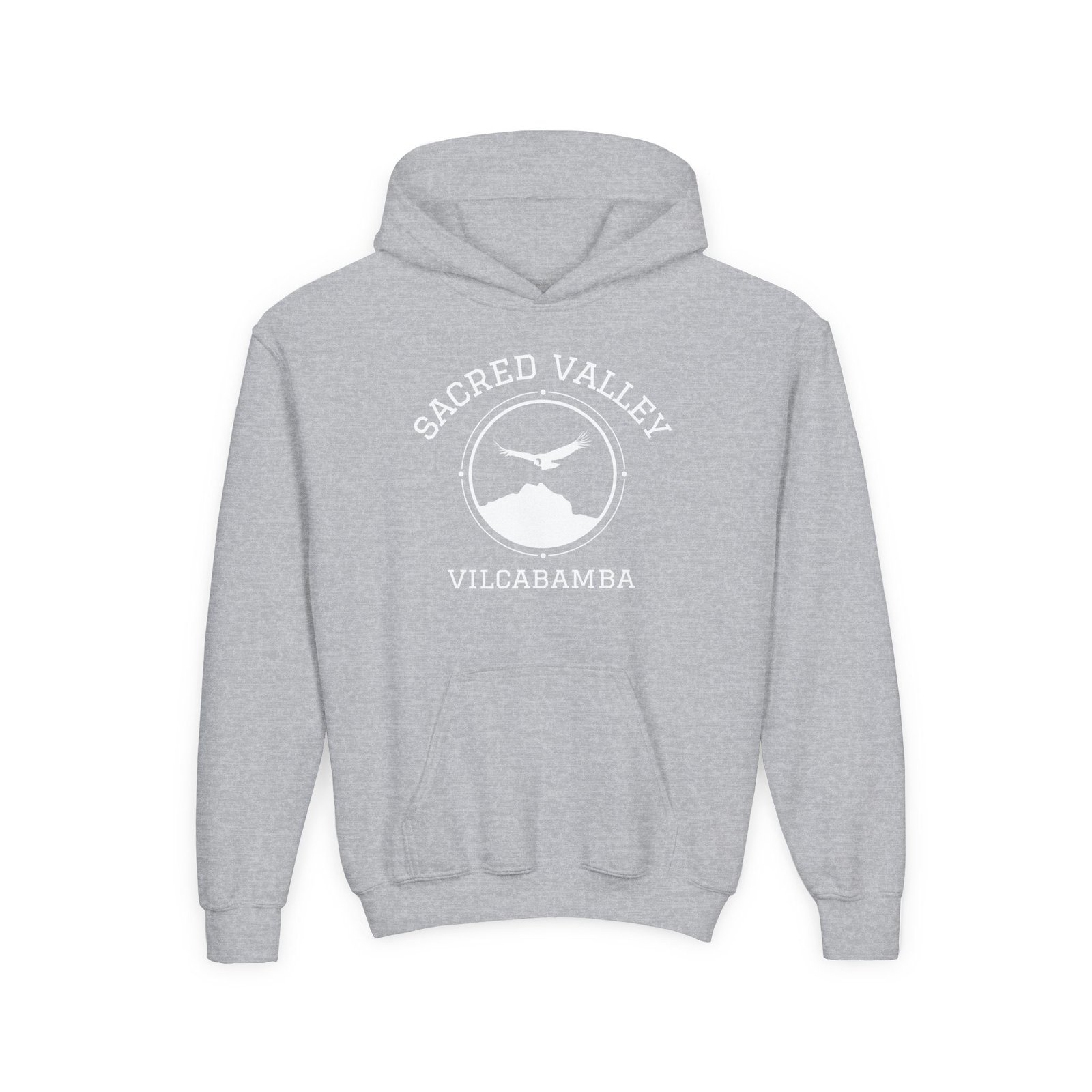 The Sacred Valley Vilcabamba White Soul Crest Youth Hoodie - Image 2