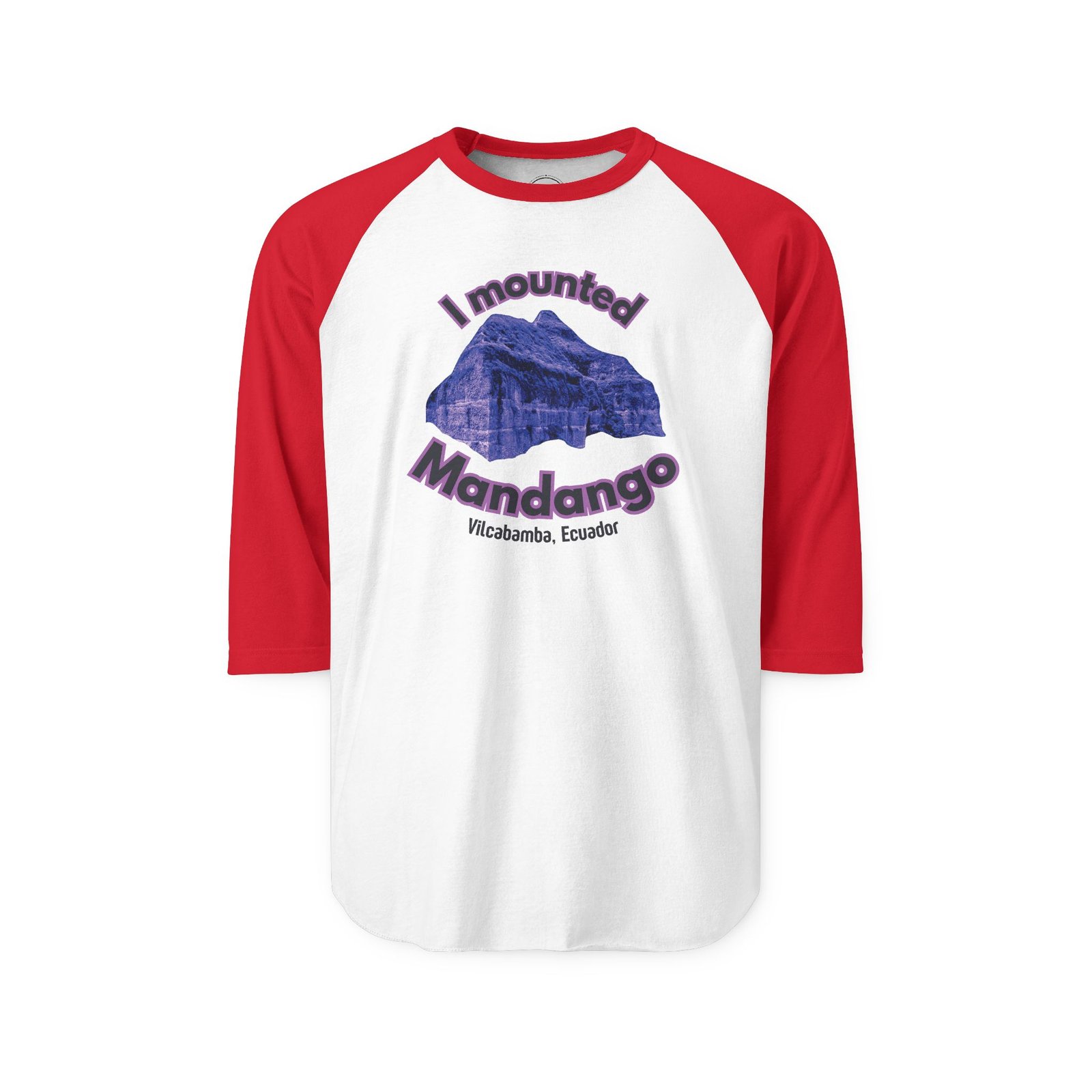 Mounted Mandango Vilcabamba Cosmic Vibe Three-Quarter Sleeve Raglan T-Shirt - Image 9