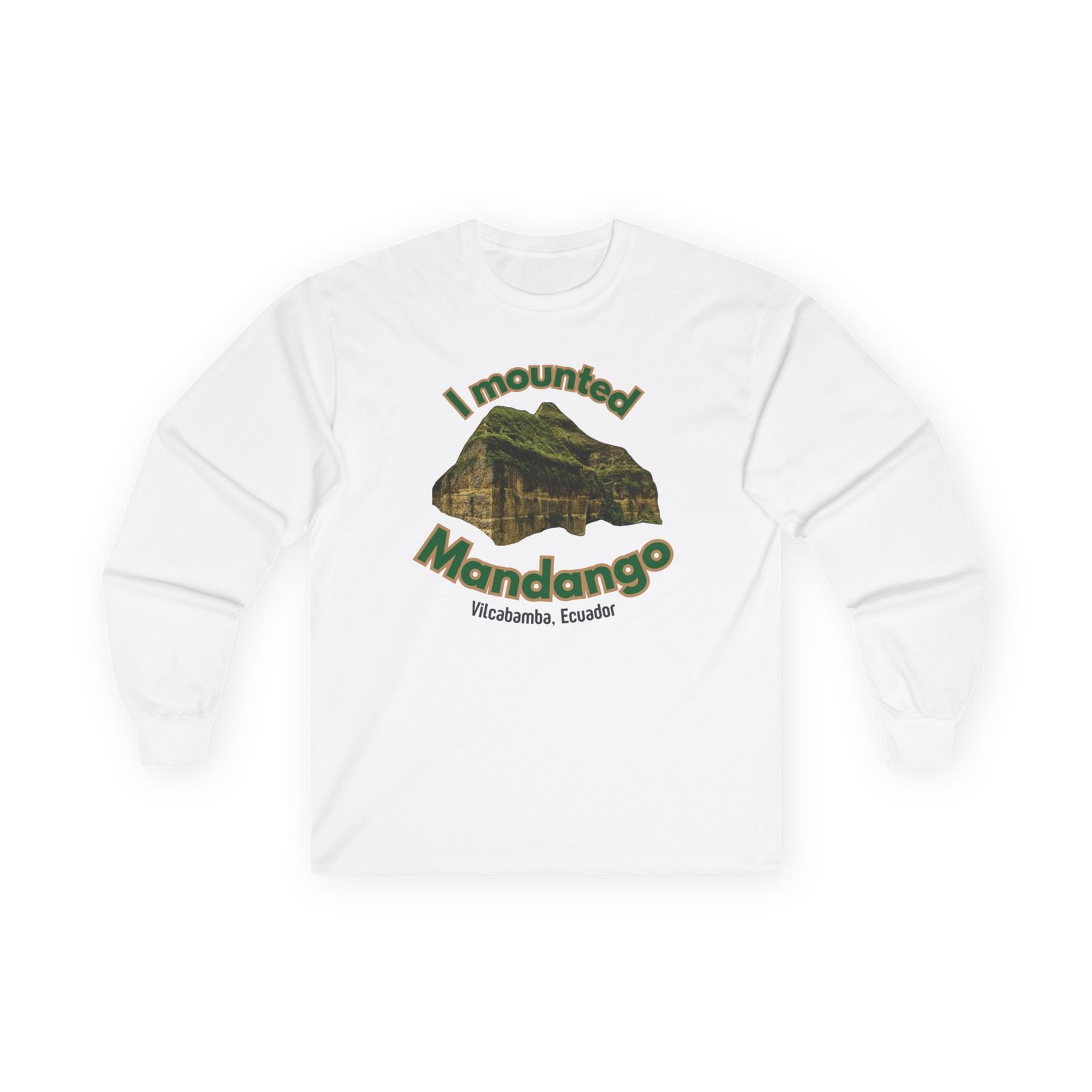 Mounted Mandango Vilcabamba Natural Vibe Long Sleeve T-Shirt - Image 3