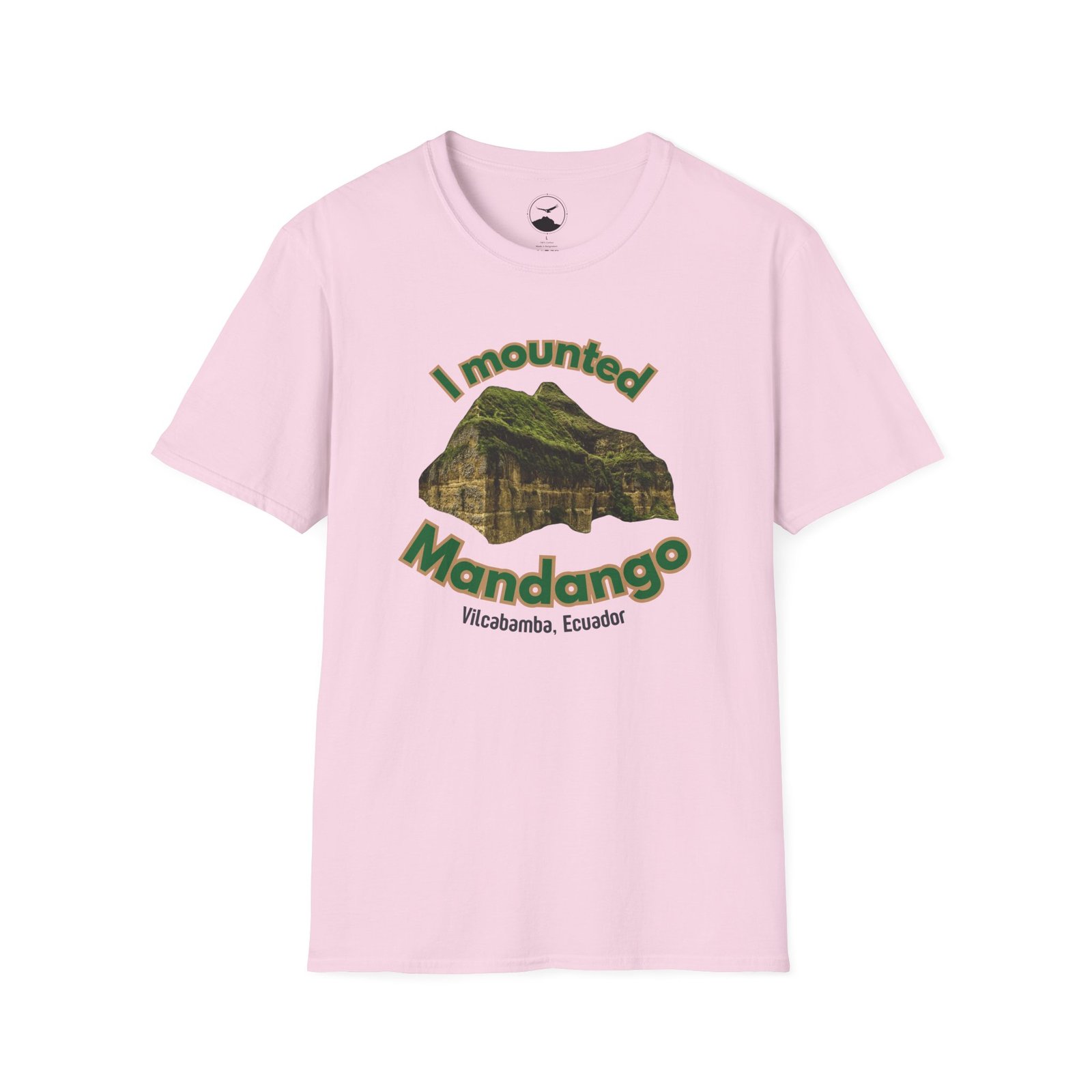 Mounted Mandango Vilcabamba Natural Vibe Unisex T-Shirt - Image 5
