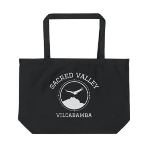 The Sacred Valley Vilcabamba White Soul Crest Large Eco Tote