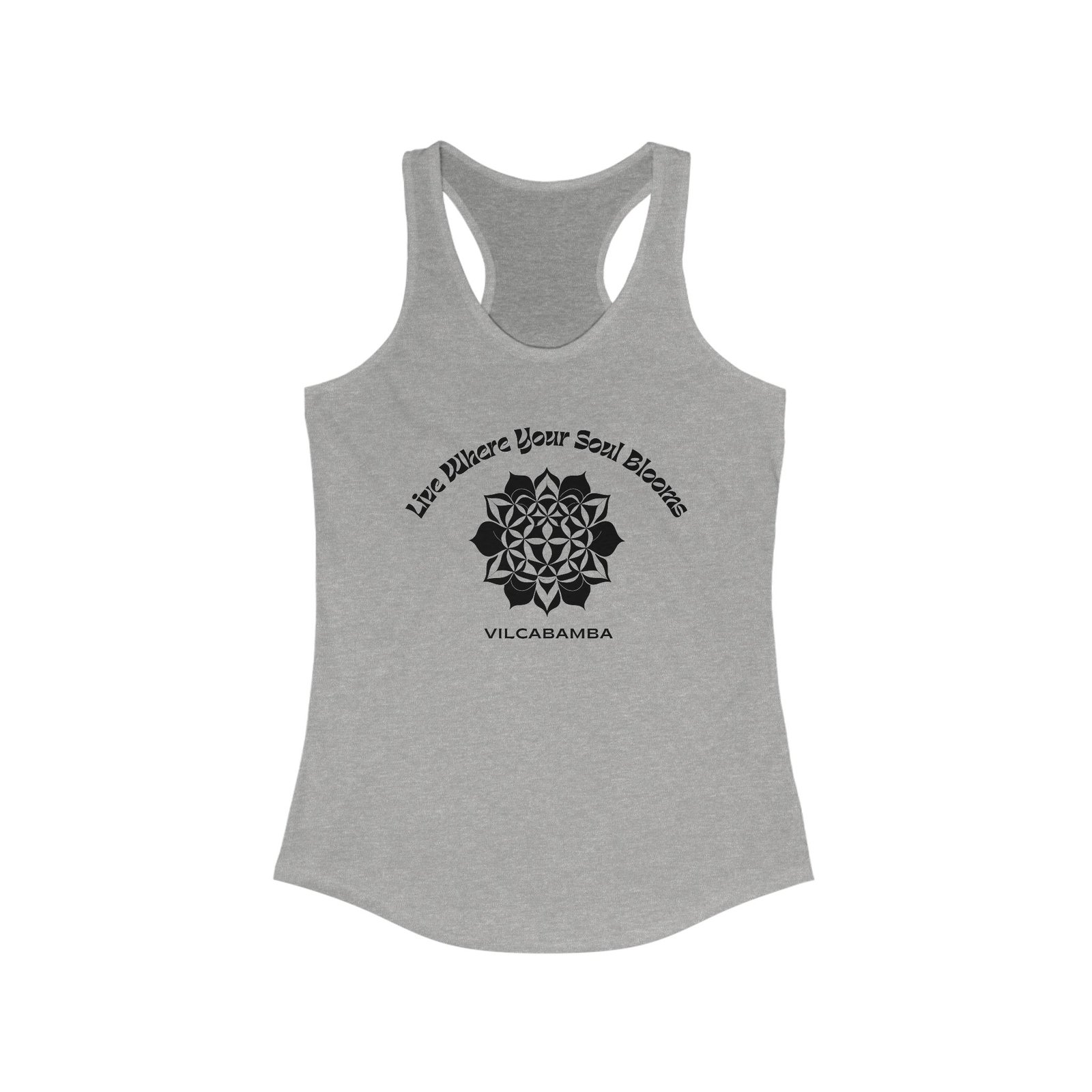 Soul Blooms Flower of Life Vilcabamba Women's Racerback Tank - Image 5