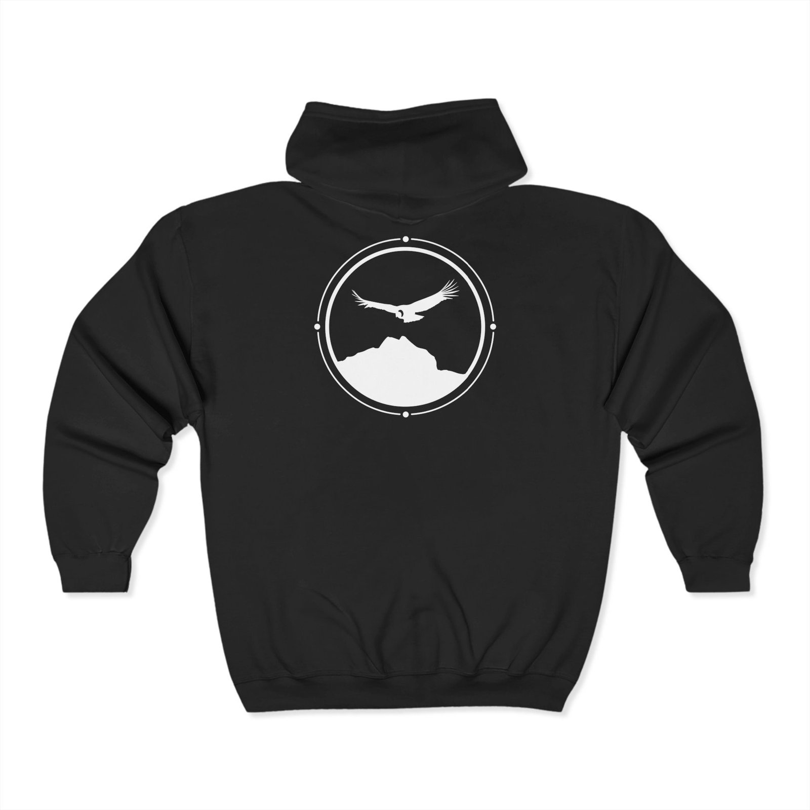 Wings Over Mandango Vilcabamba White Soul Crest Unisex Full Zip Hoodie - Image 4