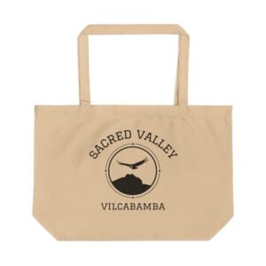 The Sacred Valley Vilcabamba Black Soul Crest Large Eco Tote
