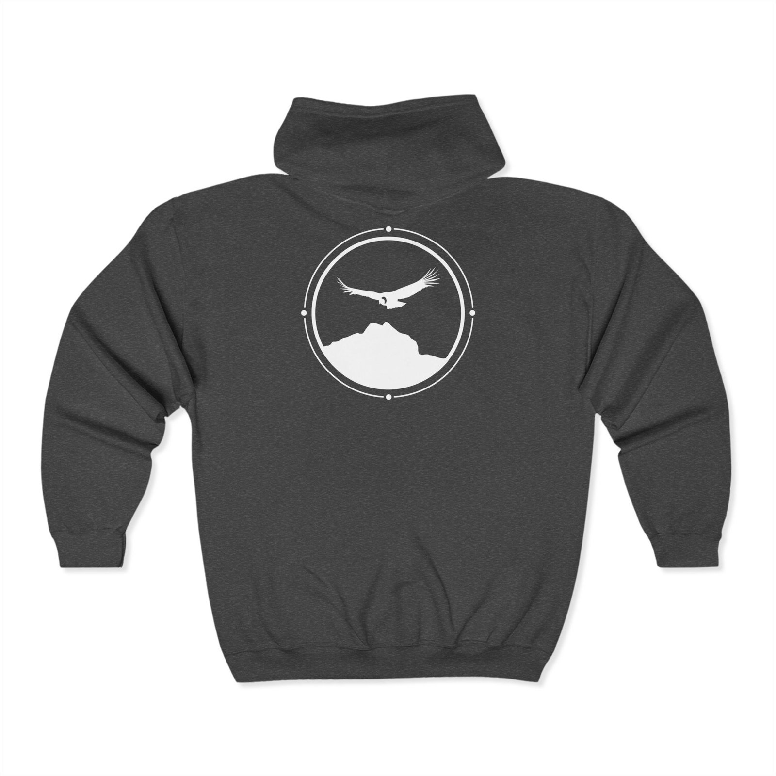 Wings Over Mandango Vilcabamba White Soul Crest Unisex Full Zip Hoodie - Image 8